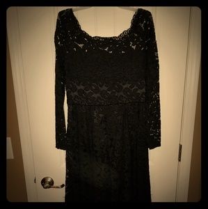 Black lace 50's style dress